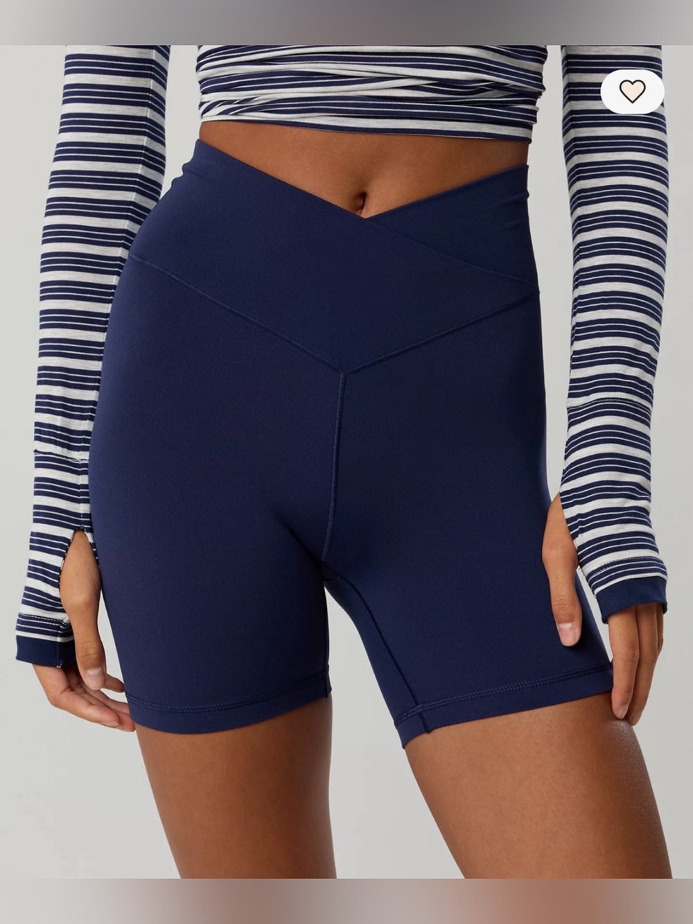 OFFLINE By Aerie Real Me Crossover High Waisted 5" Bike Short size large